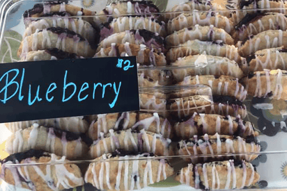 Farmers Market Blueberry Pastries